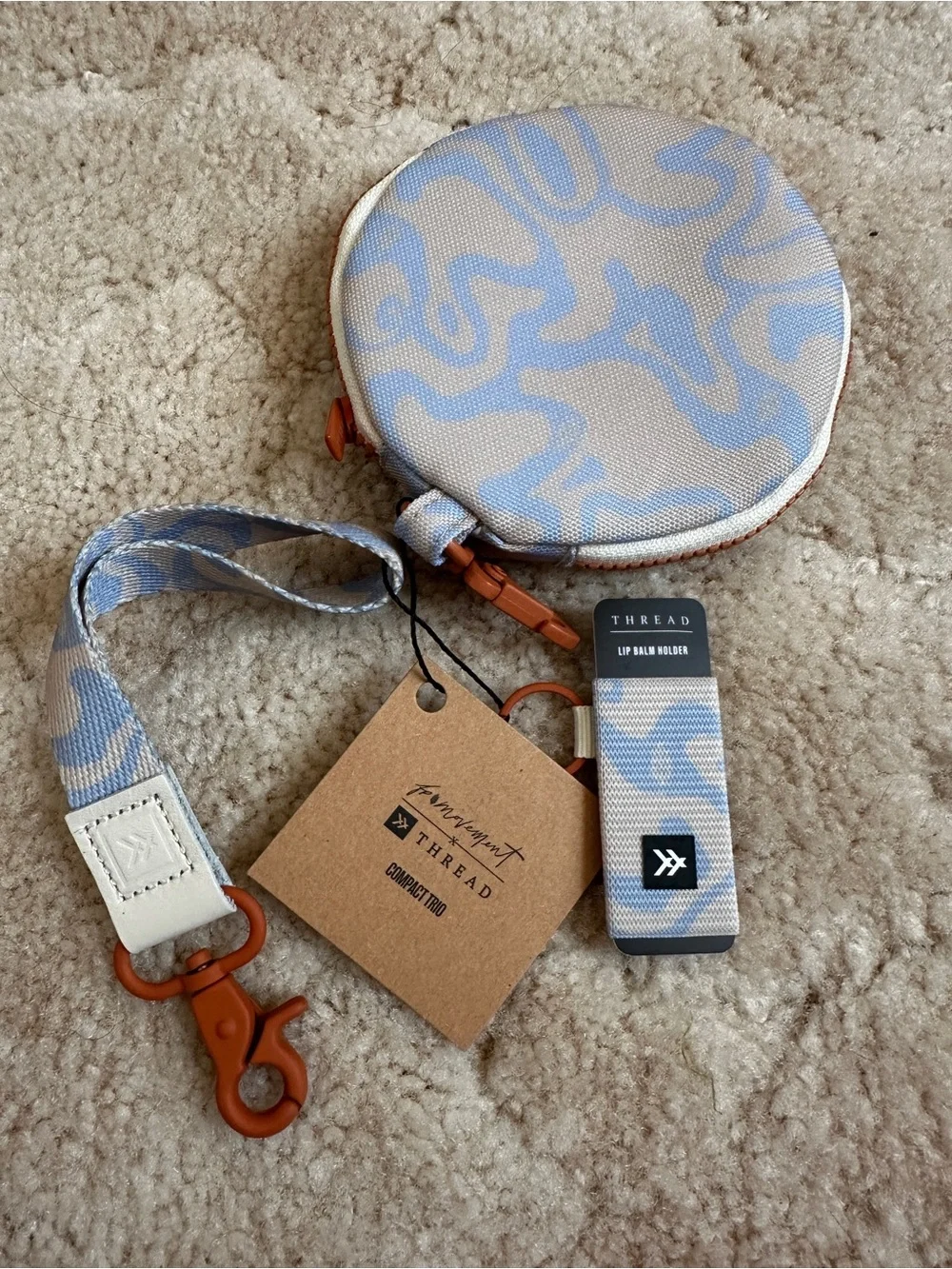 Free People Movement x Thread Wallets Compact Trio NWT